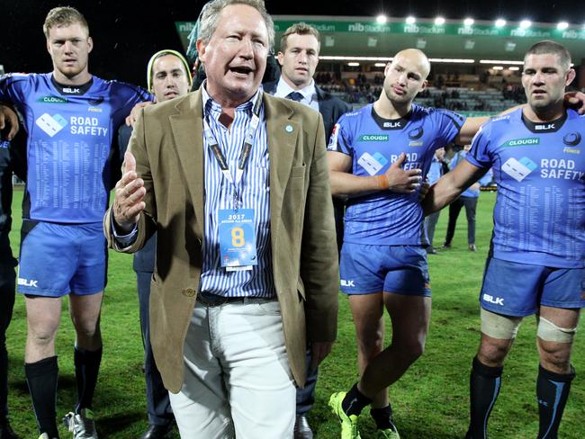 Andrew Forrest vowed to save Western Force after the ARU’s decision.