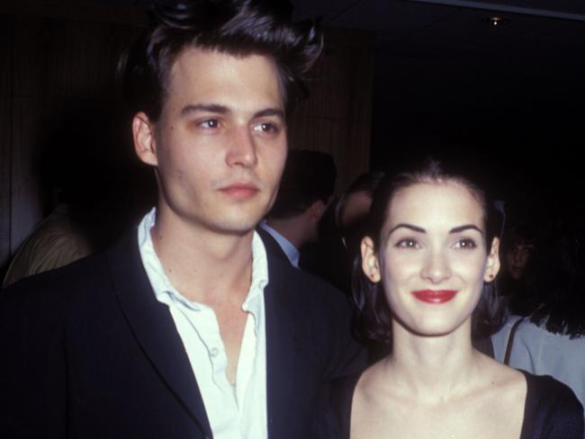 Johnny Depp and Winona Ryder, pictured in 1990, were Hollywood’s golden couple. Picture: WireImage