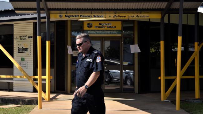 Nightcliff Primary School was broken into, with damage done to five transition classrooms and two preschool rooms. Picture: Sierra Haigh