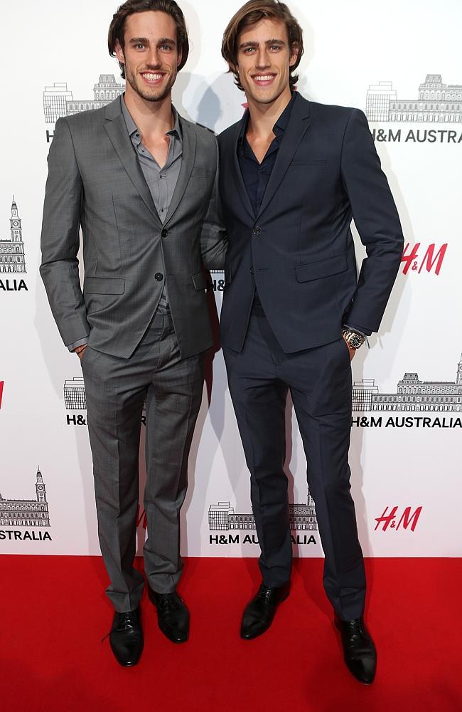 H&M opening night. Jordan and Zac Stenmark. Picture: Julie Kiriacoudis