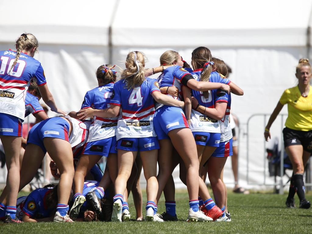 Koori Knockout - Day 4 Girls 15s GF Newcastle Yowies v Central West Maliyan Monday, 7 October 2024 Hereford St, Bathurst NSW 2795, Australia, Picture Warren Gannon Photography