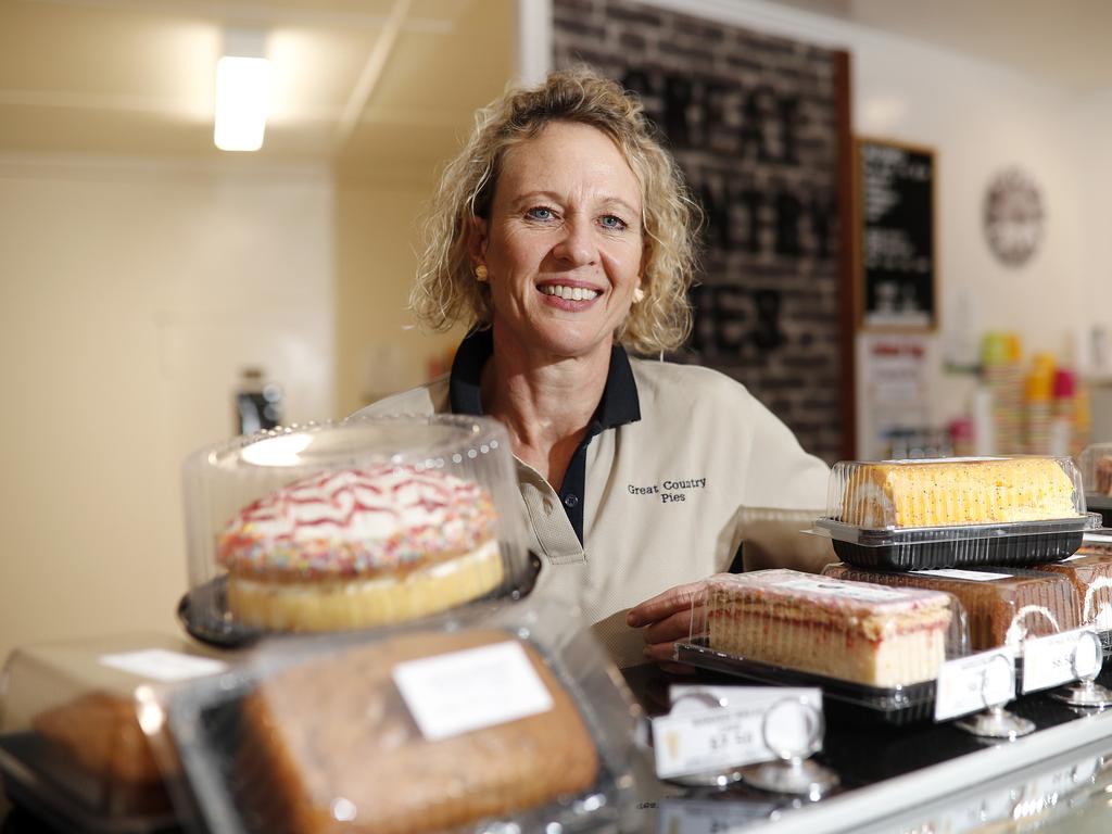 Vicki Reeves, owner of Great Country Pies, in Oakey. Picture: Josh Woning