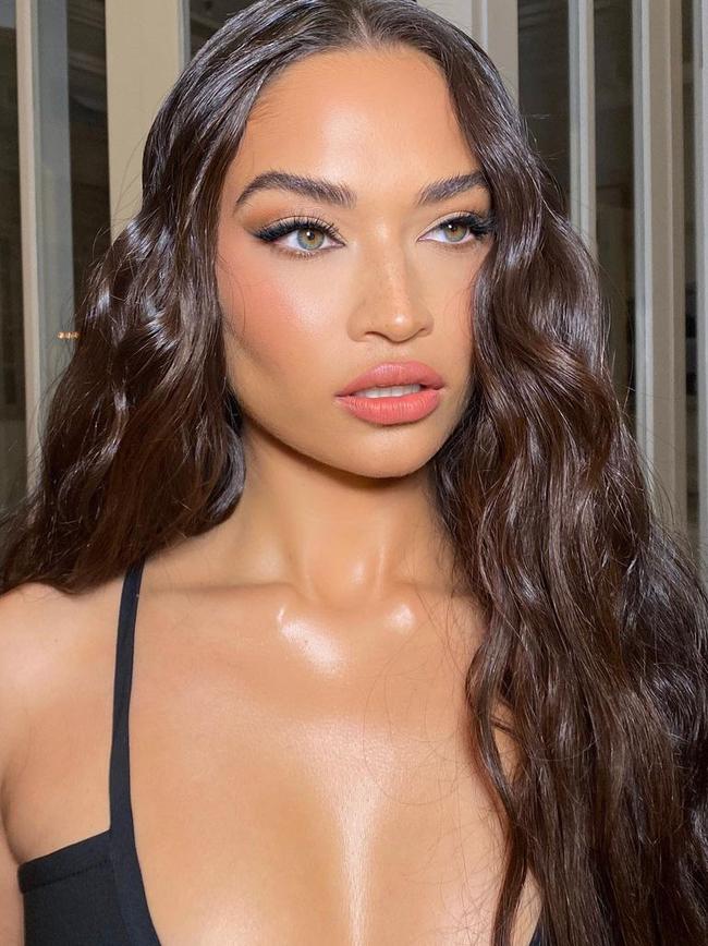 Shanina Shaik whose makeup for this shoot was by Ash K Holm. Picture: Instagram