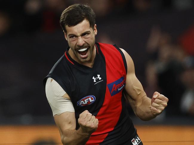 Essendon’s Kyle Langford has kicked 32 goals in 16 games. (Photo by Daniel Pockett/Getty Images)