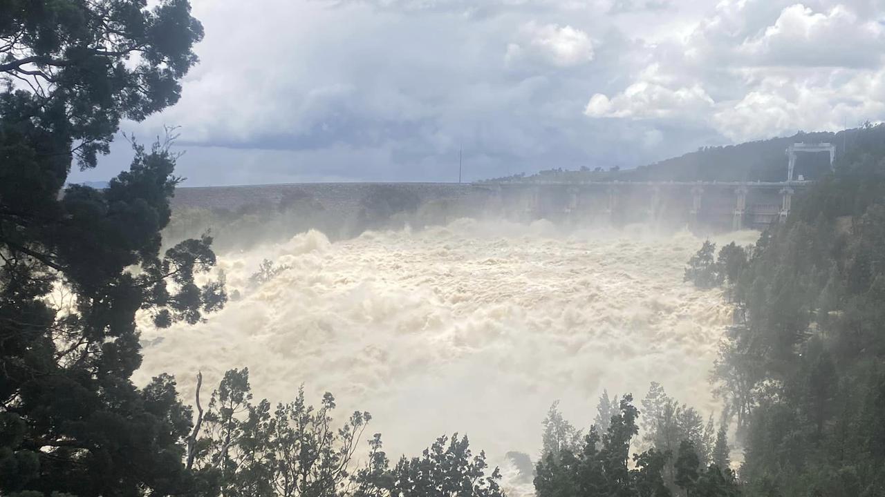 A wall of water has hurtled toward nearby communities. Picture: Amy Cole