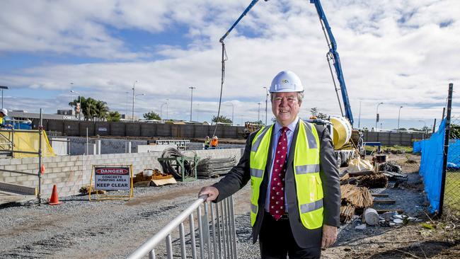 John O'Neill, chairman of The Star and Qld Airports Ltd, at the new Airport hotel site at Coolangatta. Picture: Jerad Williams