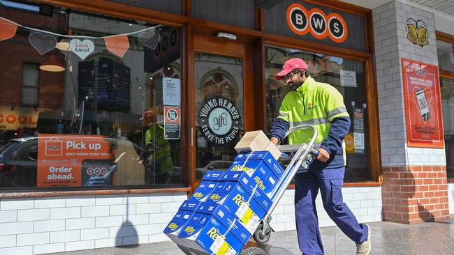 BWS and Dan Murphy’s are open everyday except Christmas Day. Picture: Steven Saphore/NCA NewsWire