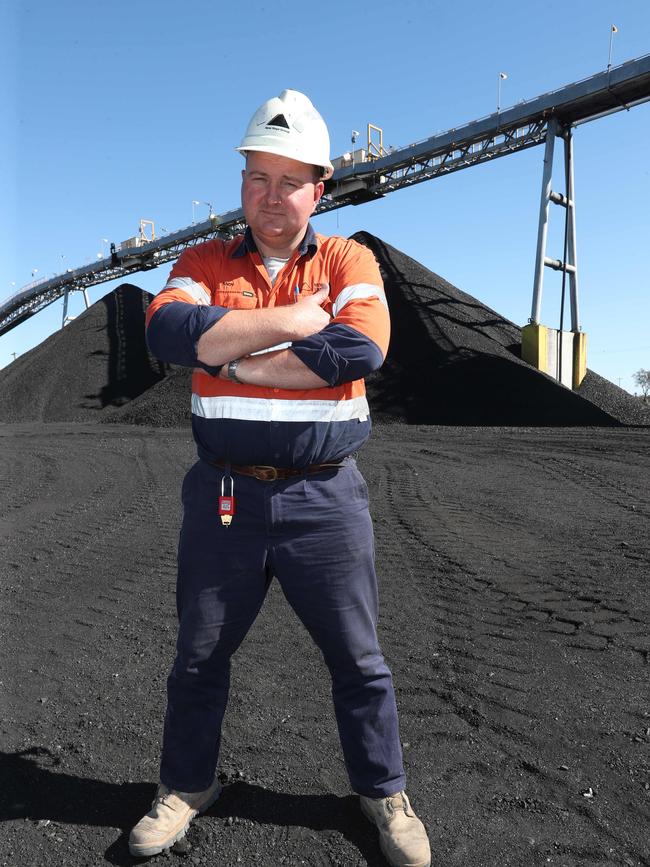 Andy Scouller has been at the New Acland Mine for 15 years. Picture: Annette Dew