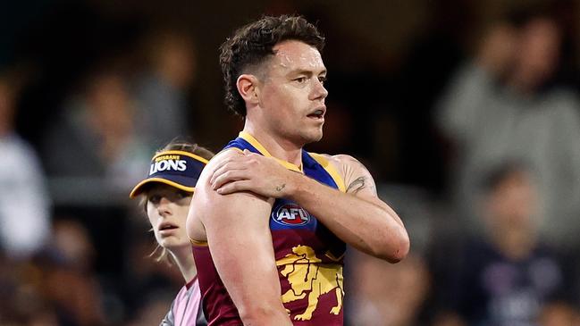 Neale sent a scare through the Brisbane camp on Saturday. (Photo by Michael Willson/AFL Photos via Getty Images)