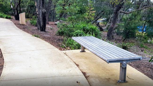 A bench on the Anzac Memorial Pathway near Forestville RSL was stolen and information plinths vandalised.