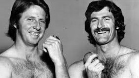 The deadly duo of Jeff Thomson and Dennis Lillee.