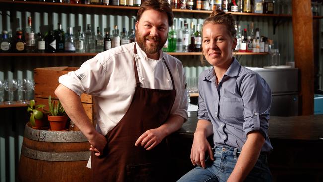 Candice Leighton and Guy Parkinson at Seed Winehouse + Kitchen, Clare. Picture: Matt Turner.