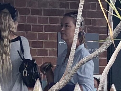 Danielle Mitchell outside Grafton Local Court facing charges for her alledged involvement with a lockdown protest held in Grafton.