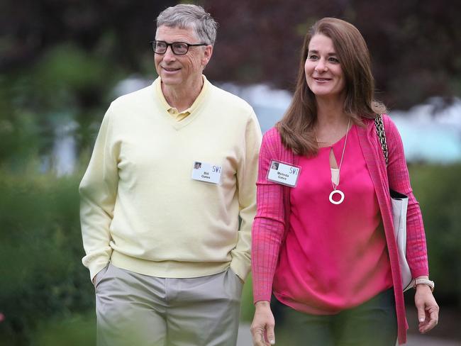 The announcement from one of the world's wealthiest couples, with an estimated net worth of some $130 billion, was made on Twitter. Picture: AFP