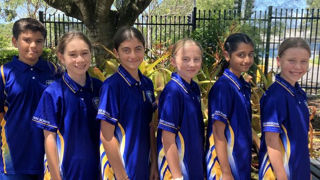 Birkdale State School's 2024 school captains. Picture: Contributed