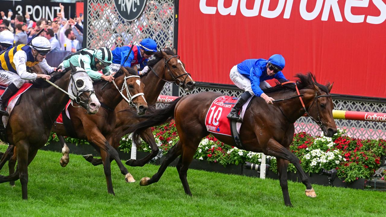 Anamoe brilliantly won the Cox Plate. Picture: Vince Caligiuri–Getty Images