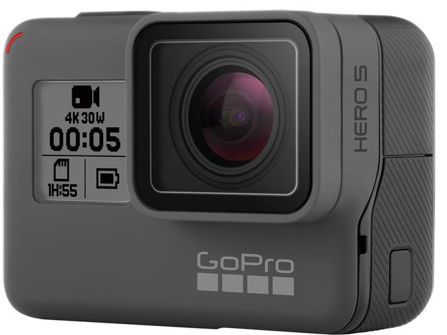 The GoPro HERO5 Black can shoot 4K video and 12 megapixel stills, has voice control and a simple 1-button control