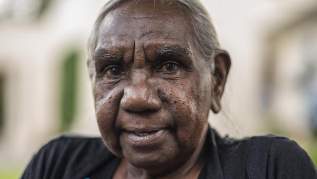 Aboriginal activist, educator and artist Dr Miriam-Rose Ungunmerr Baumann AM at the 2021 Australian of the Year Awards in Canberra. Picture: NCA NewsWire / Martin Ollman