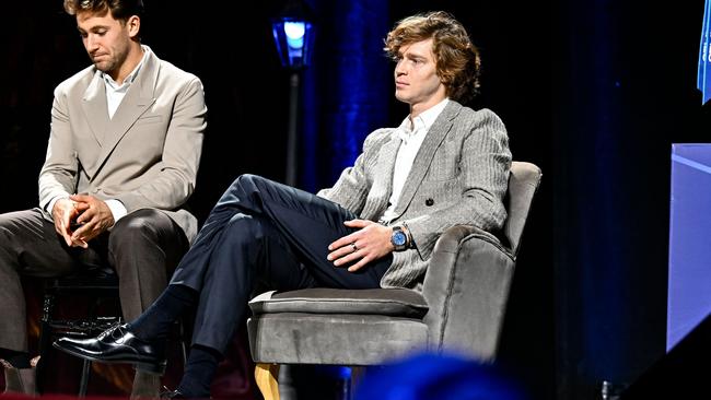 Fans reckon Russian hot head Andrey Rublev looked like the psychologist he badly needs. Photo by Diego Puletto/Getty Images)