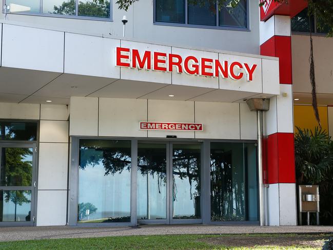 Cairns hospital's Emergency Department entry. PICTURE: BRENDAN RADKE