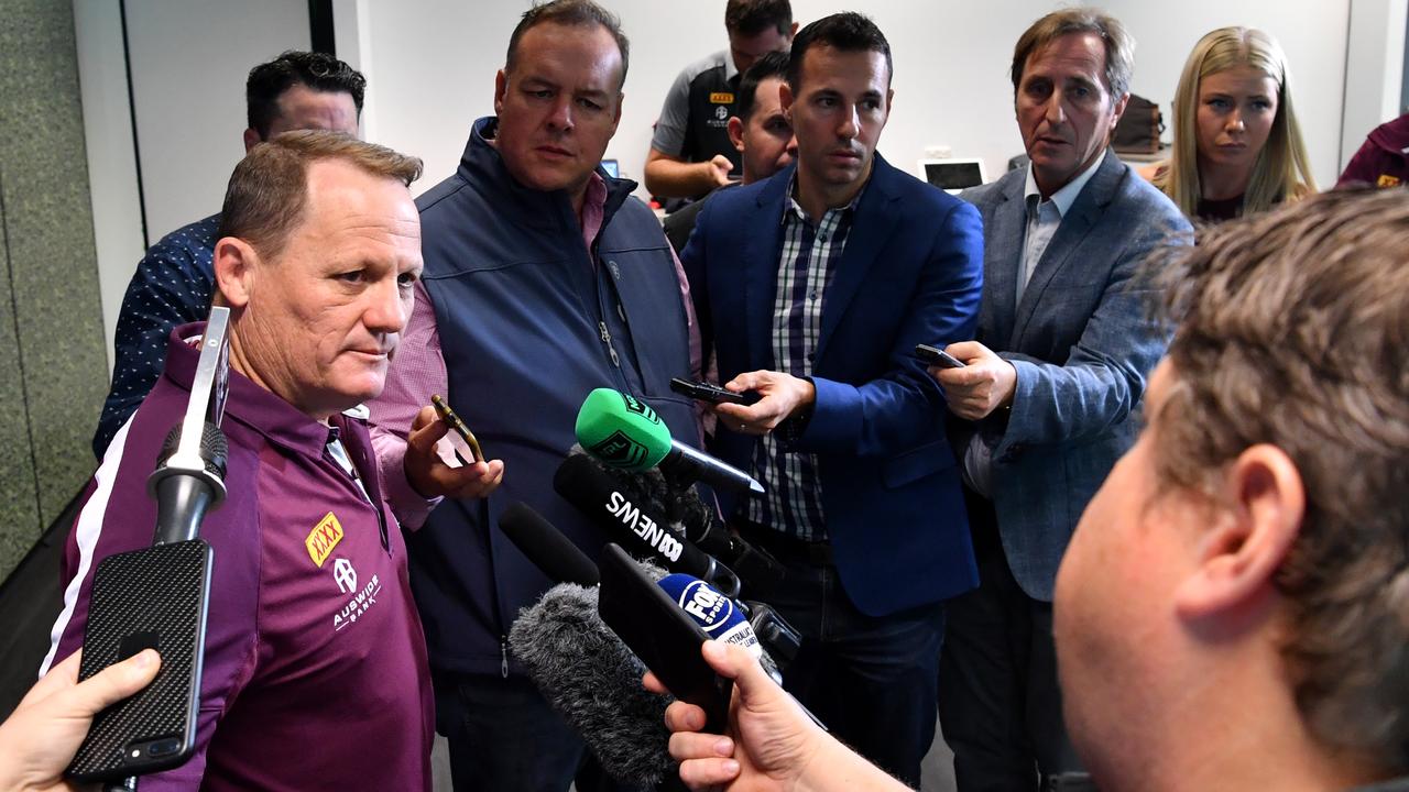 Queensland coach Kevin Walters leaves a cryptic clue for the media.