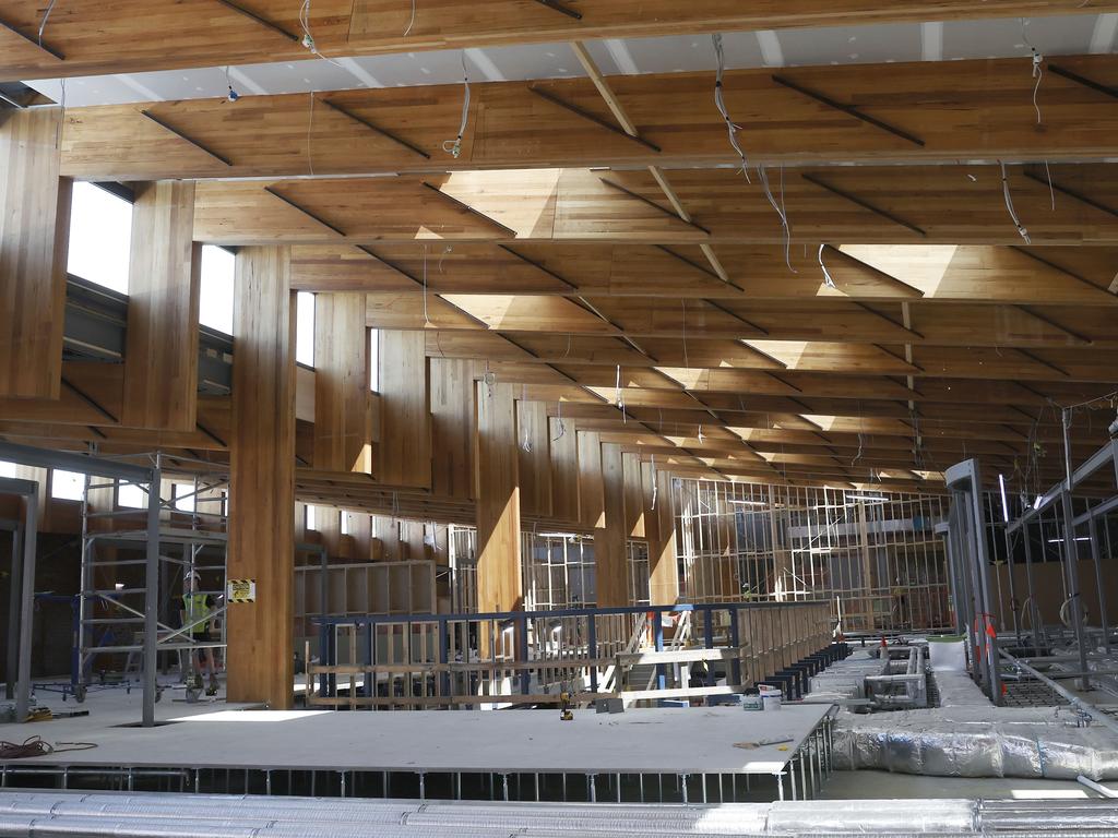 Update on the progress of work being done on the old forestry building to make it ready for staff and students from UTAS. Picture: Nikki Davis-Jones