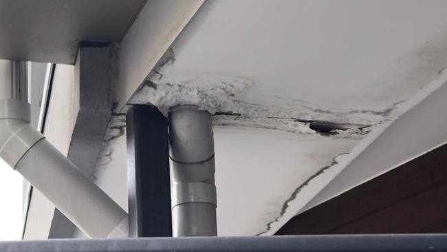 Another defective underside of a balcony. Picture: Copyright/news.com.au