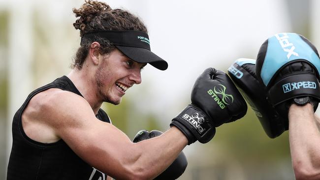 Wylie Buzza joined Port from Geelong in the off-season. Picture: Sarah Reed