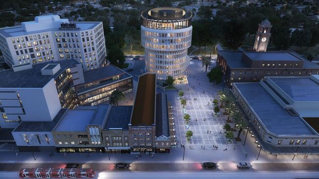 An artist's impression of Kingsley, a five-star hotel planned for the former City Administration Centre in Newcastle. Picture: Supplied/Crystalbrook Collection.