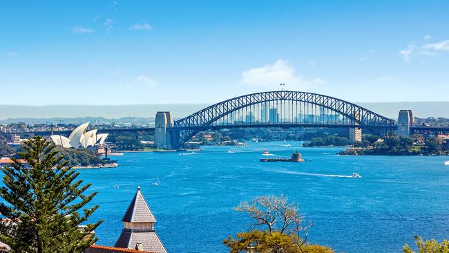 The view over Sydney Harbour from 8 and 9 Hillside Ave, Vaucluse.