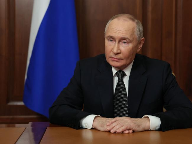 Russia’s President Vladimir Putin has hit Ukraine with a new mid-range ballistic missile, which England would not be able to defend itself from, according to a dossier. Picture: AFP