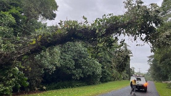 In a statement, Ergon confirmed there was likely to be widespread network damage across several shires, including Cairns, Douglas, Cassowary Coast, Mareeba, Tablelands and Yarrabah, however crews were on the ground to begin restoration services. Photo: Supplied.