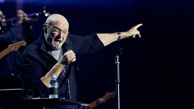 Phil Collins performing at Adelaide Oval this year.