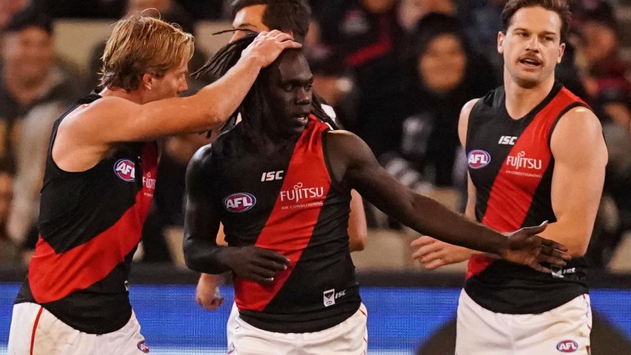 Darcy Parish was full of praise for Essendon teammate Anthony McDonald-Tipungwuti.