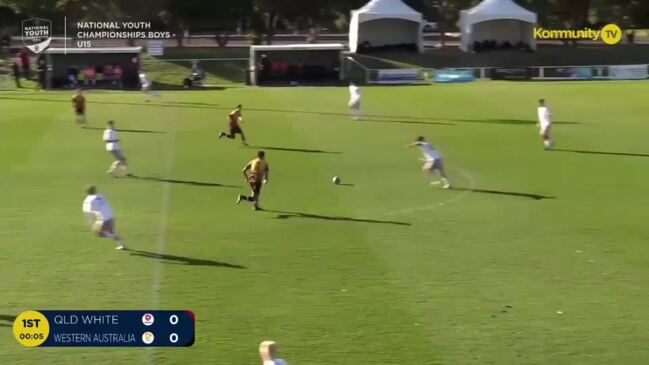 Replay: Queensland White v Western Australia (15B) – Football Australia Boys National Youth Championships Day 2