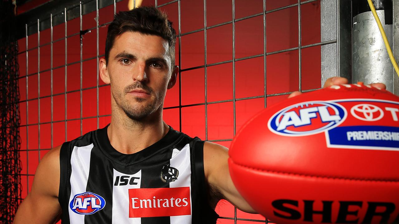 Collingwood captain Scott Pendlebury has joined Alastair Clarkson and David King in calling for an overhaul to the current footy pathway. Picture: Mark Stewart