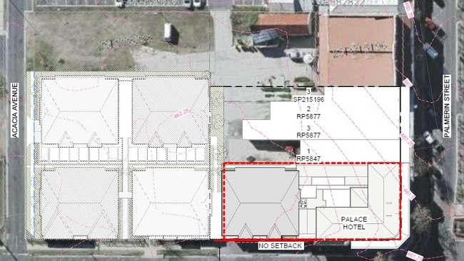 Proposed plans for the Palace Hotel site at Palmerin St