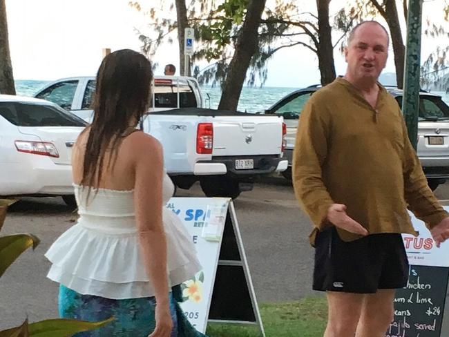 Barnaby Joyce and his partner holidayed at Palm Cove in  Queensland.