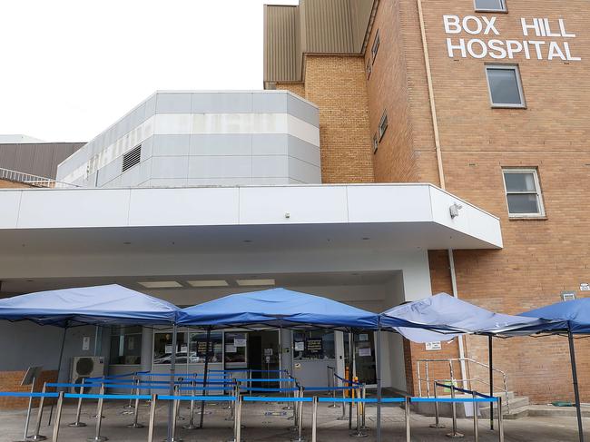 Box Hill Hospital in Melbourne. Picture: Ian Currie