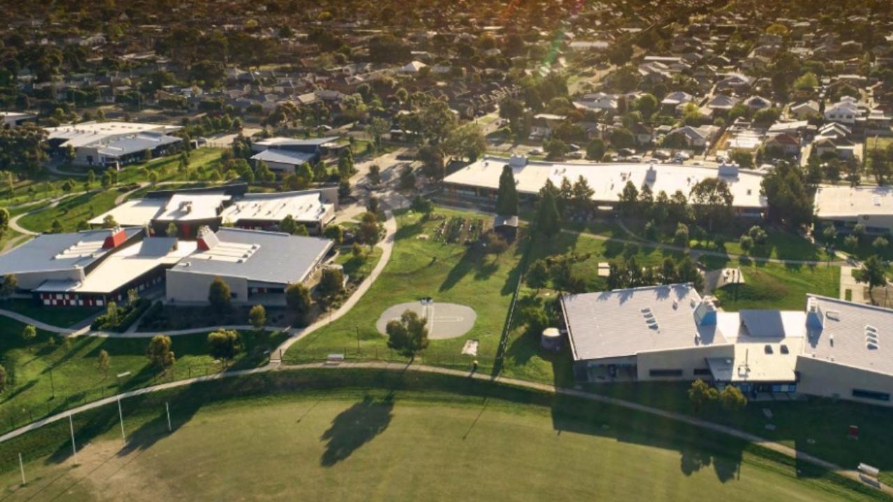 An ariel view of the Western Heights College in Hamlyn Heights.