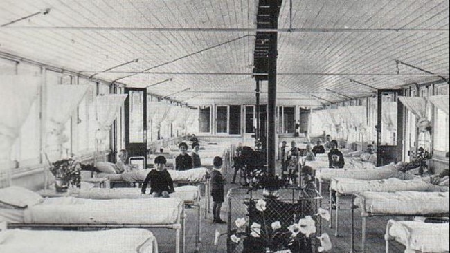 The hospital’s scarlet fever ward.