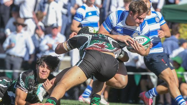 GPS First XV rugby between Nudgee College and BBC. Photos by Stephen Archer