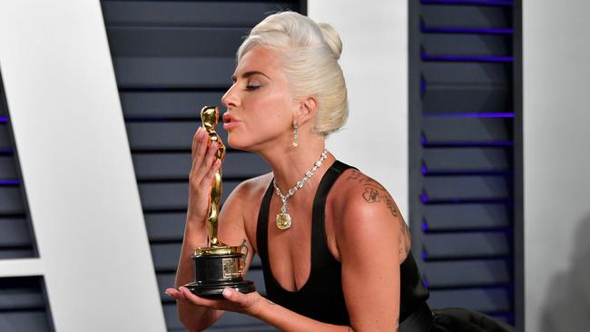 The Lady and the Oscar; Gaga is in the running for a 2022 nomination for House of Gucci. Picture: AFP.