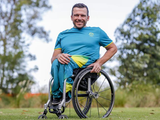 Champion Paralympian Kurt Fearnley ahead of the marathon. Pic: Tim Marsden