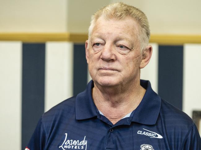 Canterbury Bulldogs general manager Phil Gould in Toowoomba to visit St Mary's College rugby league program students and staff, Tuesday, November 29, 2022. Picture: Kevin Farmer