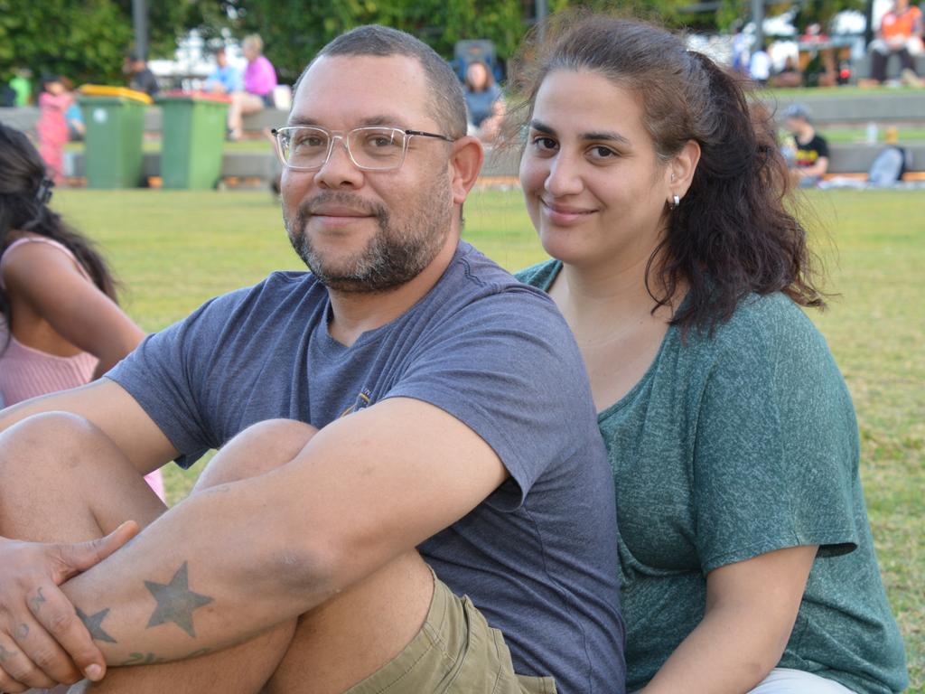 Allan Anderson and Ingrid Schaudt at the Big Talk One Fire Event on September 16 at Munro Martin Parklands. Picture: Bronwyn Farr