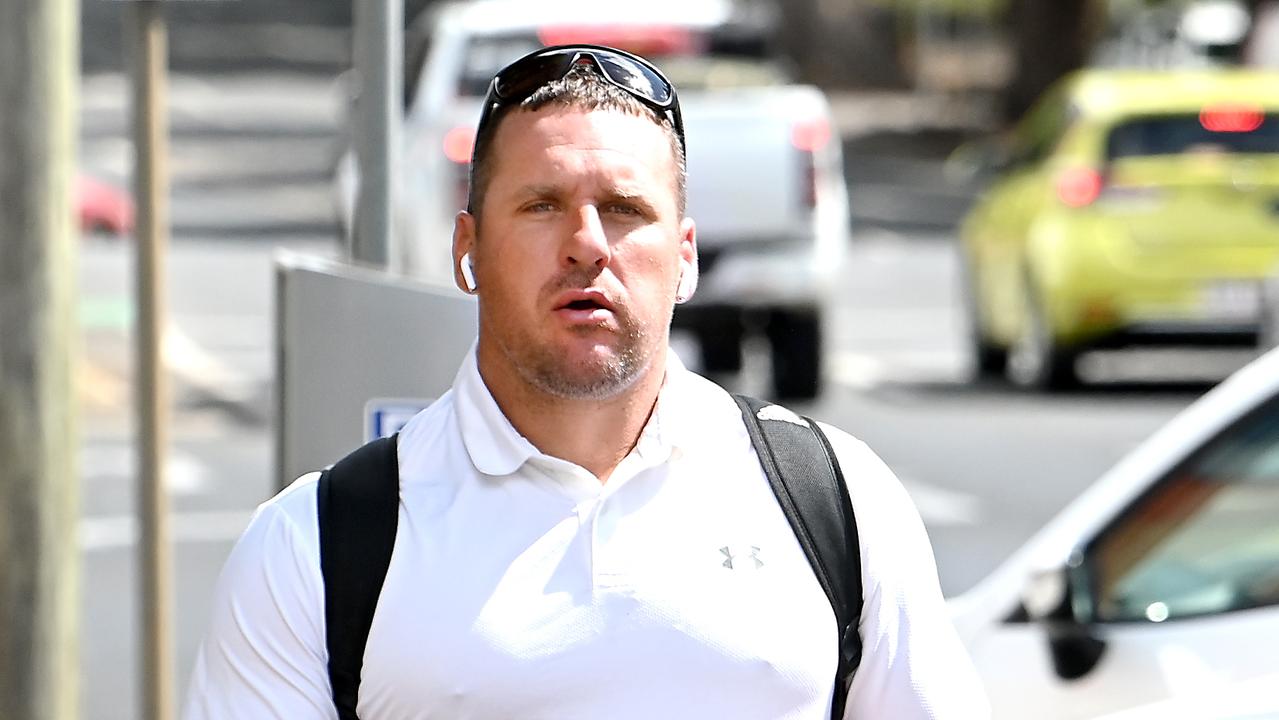 Former NRL star Brett John Seymour fronted Toowoomba Magistrates Court for the first time on Friday. Picture: NCA NewsWire / John Gass