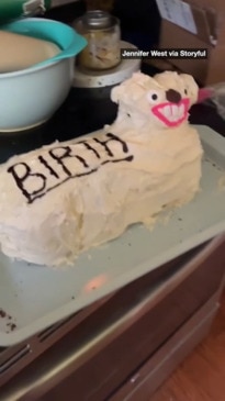 Mum accidentally creates terrifying birthday cake