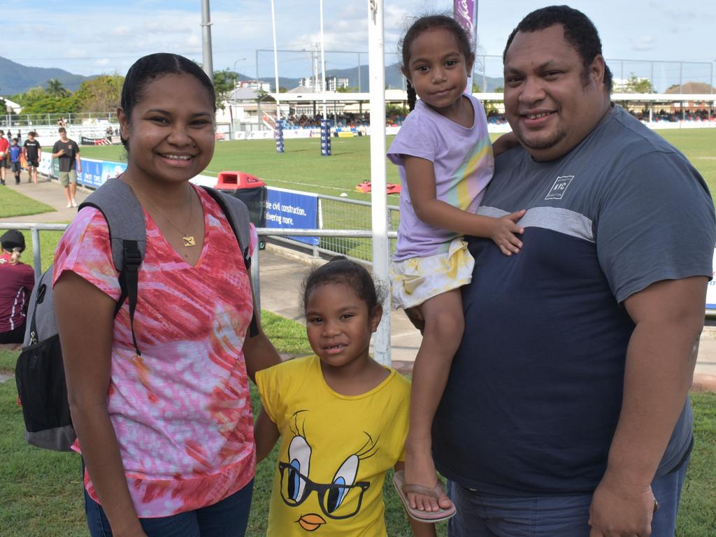 The Sabadi family at the CQ Capras home games at Rockhamptonâ&#128;&#153;s Browne Park on March 26, 2022.