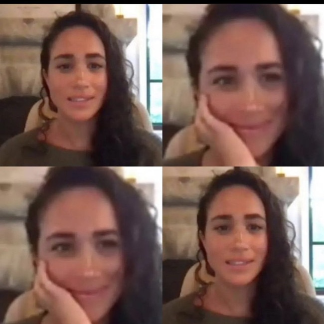 Rare photos of Meghan with her natural curls delighted fans on Twitter recently.